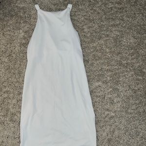 White halter short dress
